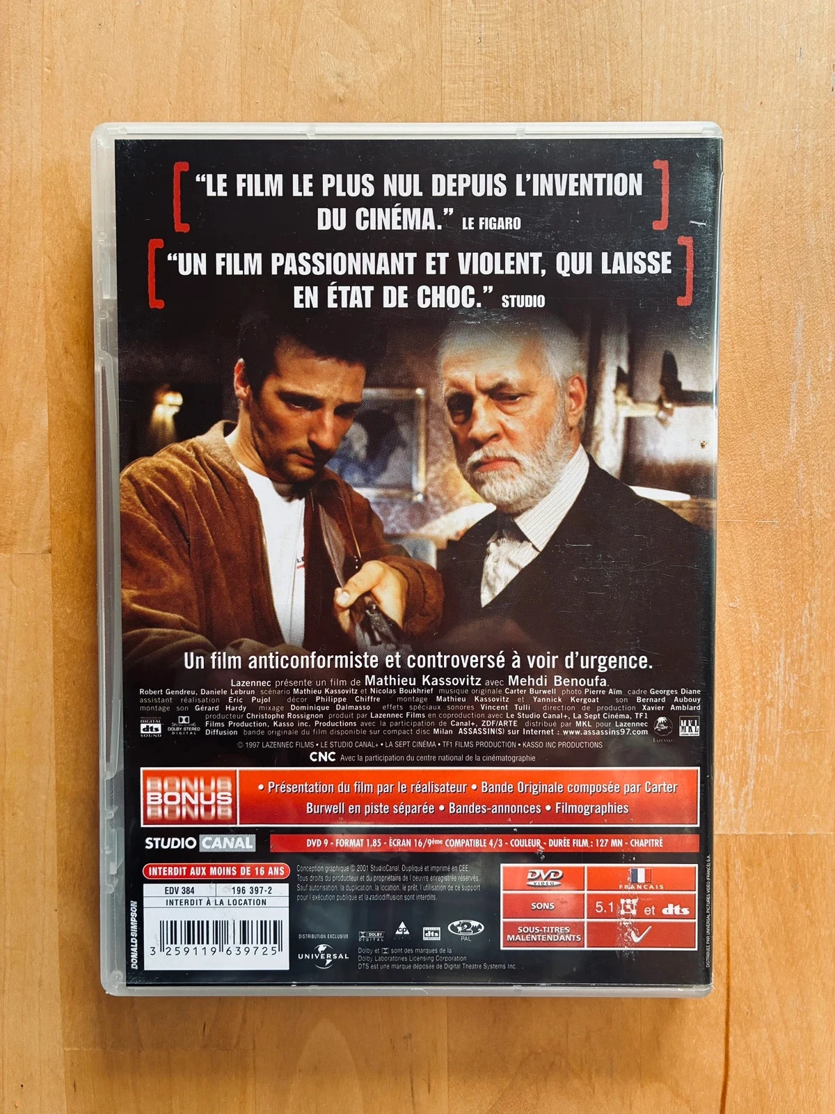 DVD Assassino(s) de Mathieu Kassovitz. – photo 3